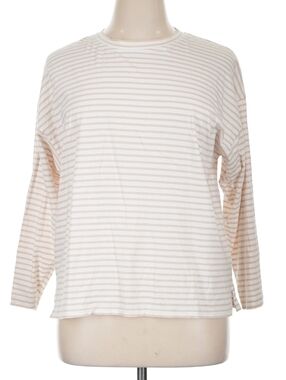 AYR The Port Tee Relaxed XL Tan Striped Coastal Minimalist 100% Pima Cotton